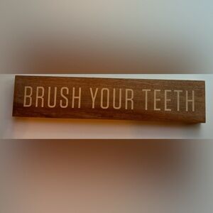 Hearth & hand with magnolia brush your‎ teeth wall plaque